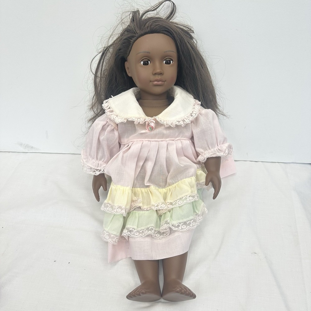 Our Generation Girl Doll 18" African American Comes W/Vintage Doll Dress Battat